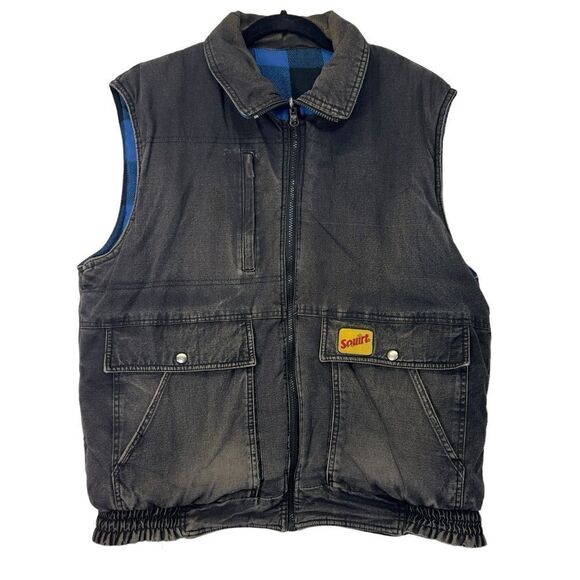Vintage squirt soda XL mens lined reversible vest - Picture 4 of 16